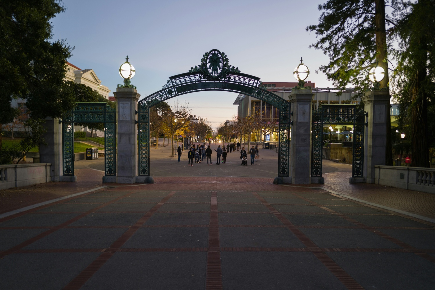 college entrance gate